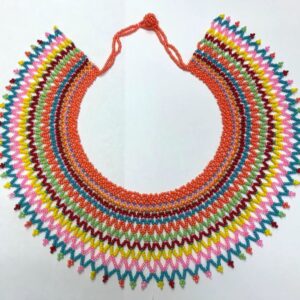 Princess Collar Beaded Net Necklace