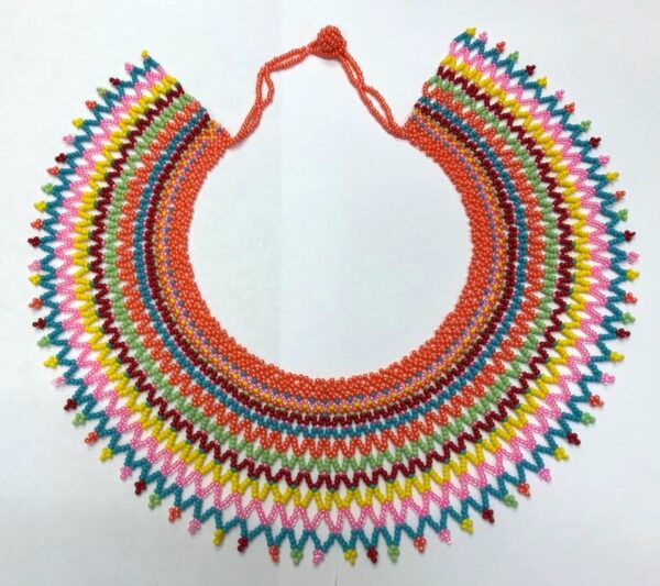 Princess Collar Beaded Net Necklace